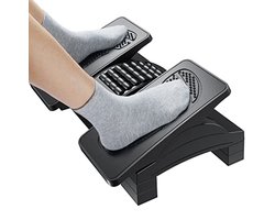 Verstelbare Ergonomische Voetsteun voor Onder Bureau met Massage Textuur en Roller - Ideaal voor Thuis en Kantoor