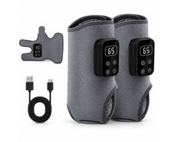 VHV - Voetmassageapparaat - Draadloos Elektrisch Voetmassage Apparaat voor Pijnverlichting & Bloedsomloop - 2 Stuks - 3-in-1 Triple Therapy Foot Massager met 2000mAh Accu - 6 Warmtestanden tot 65°C