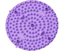 Vingerdruk Board Voet Massage Pad Voet Stap Door Meridiaan Jogging Pedaal Fitness Massage Pad(55*55 cm, paars)