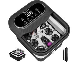 Voetbad met elektrische massage, bubbels, temperatuurregeling en gemotoriseerde shiatsu-massageballen