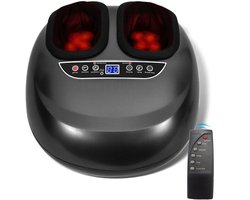 Voetenmassageapparaat - 5-in-1 Voetmasseur - Met Infrarood Verwarming & Luchtcompressie - Automatische Rollende Kussens - Multidimensionale massagecombinatie - Bevordert de bloedsomloop - Voor Diepe Ontspanning