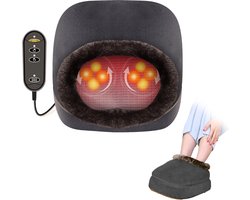 Voetmassage Apparaat Bloedsomloop – Voetmassage met Warmtefunctie – Bloedcirculatieapparaten - Voetmassage Apparaat Neuropathie - Foot Massager – Meerdere Intensiteitslevels - met Afstandsbediening - Zwart