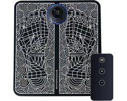 Voetmassage Apparaat met Bediening - Bloedcirculatie Apparaat - EMS Massage - Stimuleert Bloedsomloop - Draadloos - Voet Massage - Acupressuur