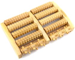 Voetmassage Apparaat van Hout - Voetmassage roller - Massage Apparaat - Massage roller - Voetroller - Pijnverlichting Van Voeten - Verbetering Bloedsomloop - 27 x 18.5 x 5 cm