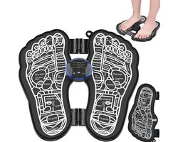 Voetmassage apparaat - voetmassage elektrisch draagbaar - USB-voetmassagemat 8 modi en 19 niveaus - bevordert bloedcirculatie Voetmassage apparaat
