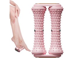 Voetmassage apparaat - Voetmassage roller - Voetroller - Bloedsomloopbevorderende voetmassage - Geschikt voor fitness, ontspanning en sportherstel - Roze