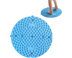 Voetmassage apparaat-Voetmassagekussen - Ontspannend massagekussen Voetmassagekussen - Voetacupressuurkussen - Anti-vermoeidheidswandelsteen grotkussenkorrel Draagbaar massagehulpmiddel - Voor langdurig zitten en lopen - Blauw - 13,4 inch