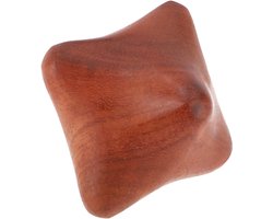 Voetmassage roller - hout - bruin - 4x16x4 cm