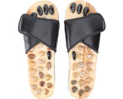 Voetmassage Slippers - Acupunctuur - Ontspannende Mat - Kiezelsteen - Reflexologie - Gezondheidszorg - Massage Tools - Voor(37-38)