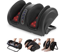 Voetmassageapparaat met warmte en shiatsu, ideaal voor voeten, kuiten en enkels, verbetert vermoeidheid en plantaire fasciitis, perfect cadeau voor dames en heren