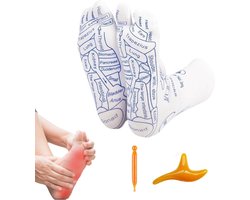 Voetmassagesokken - acupressuursokken met voetmassage-apparaat voor ontspanning en herstel (herensokken 40-44)