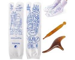 Voetreflexzonesokken en Massagesokken voor Reflexologie - Acupressure Voetmassage Sokken (maat 40-44)