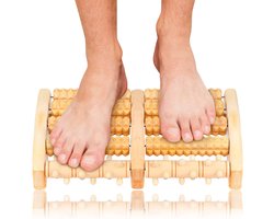 Ynkkvre -Massageroller - houten voetmassage roller - voetroller - voetmassage - 2 voeten