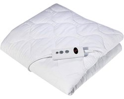 Aurixi® Elektrische onderdeken - Onderdeken - Elektrische onderdeken 1 persoons - Wit - ‎70cm x 2cm x 150cm