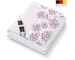 Beurer UB 75 Elektrische Warmtedeken – 1-persoons Onderdeken – 150 × 80 cm – 6 Warmtestanden – Katoenen bovenkant & Fleece onderkant – Automatische Uitschakeling – 5 Jaar Garantie