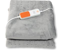 C-Care 3403701/160 Grijs 1-persoons elektrische deken - 90 x 200 cm