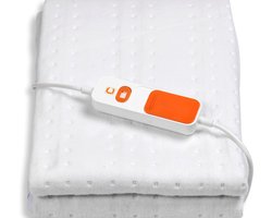 Cresta Care KTS110 Warmtedeken 1 persoons met 180 minuten timer en machine wasbaar cosy fleece 150x80 cm