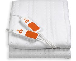Cresta Care KTS120 Elektrische Warmtedeken 2 persoons met 180 minuten timer en machine wasbaar 160x140 cm