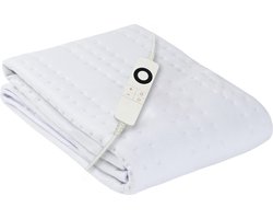 Cresta Care KTS170 1P Elektrische Warmtedeken 100 watt - 150 x 80 cm - extra voetenwarmte - timer 2,4,6 uur - cosy fleece