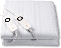 Cresta Care KTS172 2P Elektrische Warmtedeken 200 watt- 160 x 140 cm - extra voetenwarmte - timer 2,4,6 uur - cosy fleece