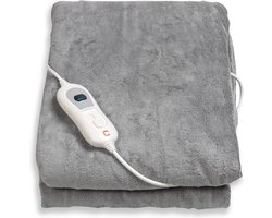 Cresta Care KTS200 Elektrische Warmtedeken met 180 minuten timer 180x130 cm | Boven- en terras deken | Grijs