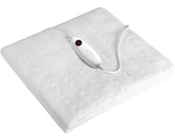 DoneMore® – elektrische onderdeken – elektrisch – 6 temperatuurstanden – automatische stop 8 uur – wit – 193 x 91 x 1 cm – 1,5 kg
