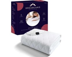 Dreamland 16969 - Elektrische deken - 1-persoons onderdeken - 195 x 90 - Extra groot - Matrashoes