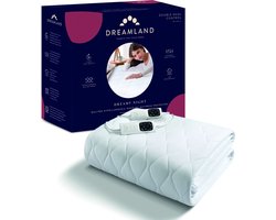 Dreamland 16970 2-persoons onderdeken - 195 x 165 cm - Matrashoes - Extra groot - 2x 150 Watt