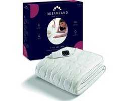 Dreamland 26055 Cotton - Elektrische deken - 1-persoons onderdeken - 150x80 cm - Katoen