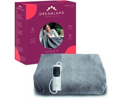 Dreamland 26130 - Elektrische deken - 2-persoons bovendeken - 160x120cm - Grijs