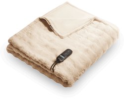 Duux Yentl Bubble Elektrisch Warmtedeken 200x200 cm – 9 standen – Beige