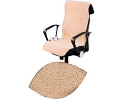 Elektrisch Verwarmd Zitkussen – Stoelverwarmer - 9 Warmtestanden, Afneembaar & Wasbaar, Met Bevestigingsriemen - Bruin/Beige