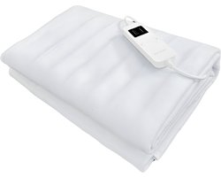 Elektrische deken - Elektrische onderdeken - 190 x 80 cm - XL formaat - 4 warmtestanden - 12 uurs timer - Warmte deken