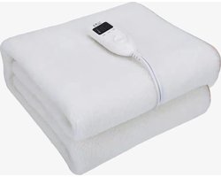 Elektrische Deken - Elektrische Onderdeken - Warmte Deken - 4 Warmtestanden - Inclusief Timer - Oververhittingsbeveiliging - 160x130CM