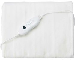 Elektrische Deken - Elektrische Warmtedeken - 1 Persoons - 3 Temperatuurniveaus - 60W 150x80 cm