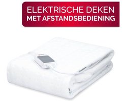 Elektrische Deken - Onderdeken met Instelbare Warmte - Wasbaar - Luxe Verwarmde - Veilig en Gezellig Beddengoed - Energiezuinig - 150x80 cm