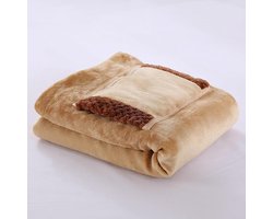 Elektrische Deken Verwarmingsdeken Draagbare Verwarmde Cape USB Heated Flannel Lambswool Blanket Luxe Comfort Deken Warmte Deken Warmte Cape Cozy Deken USB Multifunctioneel Bruin 31.5x23.6 inch 7.5W Snel Verwarmen Golden Caramel