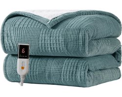 Elektrische deken – Warmtedeken – Elektrisch deken – Verwarmde deken – Bed verwarming – Warmtedeken 2 personen – Snel opwarmend – Wasbaar – Winter – Slaapkamer comfort