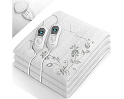 Elektrische deken- WarmtedekenElektrische onderdeken-2 persoons-Wit