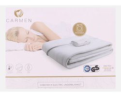 Elektrische/Warmte deken - 150X80 cm - 2 Warmtestanden - 60W - Wit