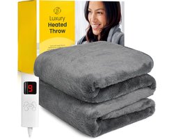 Equivera Elektrische Deken - Elektrische Deken - Verwarmde Deken - Elektrische Warmtedeken - Thermodeken - Temperatuurregeling - Overhittingsbeveiliging