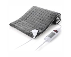 Florixa® Warmtekussen Elektrisch - Warmtekussen - Warmtedeken - 6 Niveau's - Grijs - 32cm x 16cm x 9cm