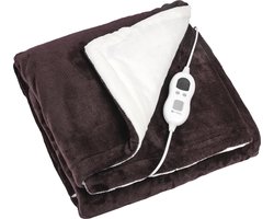 ForDig Elektrische Deken – Warmtedeken – Bovendeken – 1 persoons – 6 warmtestanden – Timer – 160 x 120cm - Bruin