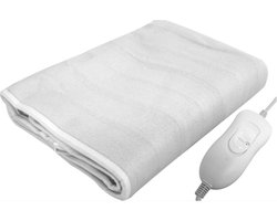 Home - Verwarmde Deken - 3 warmte standen - Warmte deken - deken 1 persoon - onderdeken - 150 x 80 cm - Wit
