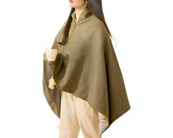 Hoodie Deken Fleece - 150x80cm - 3 Standen - Warmtedeken - Cape-Warmtedeken Oplaadbaar - USB-oplaadbaar - Kan verwarmd worden met mobiele stroom - voor kantoor, bank, reizen en kamperen, snelle warmteafvoer - groen