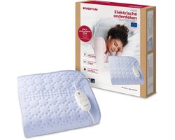 Inventum HN135 elektrische onderdeken 150x80 cm - Eenpersoons - 3 warmtestanden - Verwarmde deken - Uitwasbaar - Oververhittingsbeveiliging - Fleece - Lichtblauw