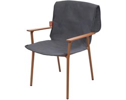 KOZ-E Draadloze Infrarood Warmtedeken met Accu – Verwarmd Stoelkleed – 46,5 x 139 cm – Luxe Veloursstof – Zwart