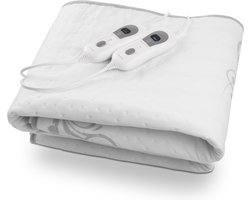 Lanaform - Heating Blanket S2 - Elektrische Deken - Elektrische Onderdeken 2 Persoons: 140 X 160 Cm - 3 Warmtestanden - 2 Schakelaars - Machinewasbaar - Zachte Fleece - Automatische Uitschakeling