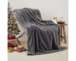 MMM® Elektrische Onderdeken 1 Persoon - Elektrische Bovendeken - Elektrisch Deken - Wasbaar - 4 Warmtestanden - Automatische Uitschakeling na 10 uur - Zilvergrijs - 180 cm x 130 cm x 3 cm