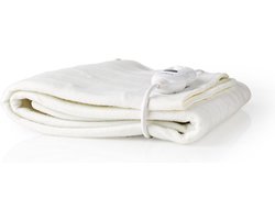Nedis Elektrische Onderdeken – 1 Persoon – 150x80 cm – 3 Warmtestanden – Wasbaar